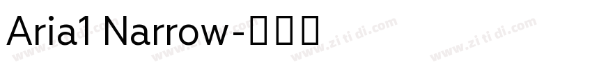 Aria1 Narrow字体转换